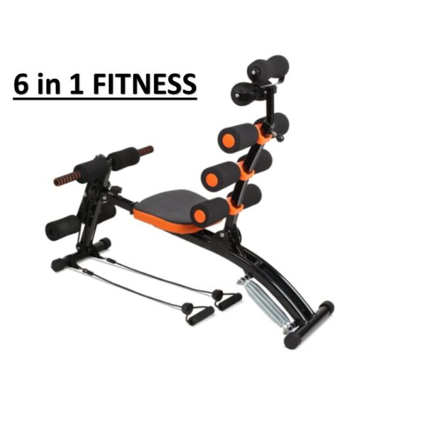 6 IN 1 Gym AB Six Pack Care Exercise Bike Fitness Bench Chair