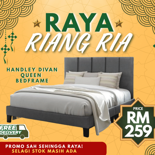 [FREE SHIPPING] Katil Queen Divan Premium Swiss-Foundation | Queen Bed Frame | Single, Queen & King
