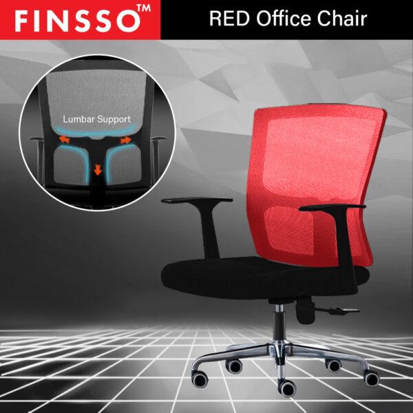 Stylish POSH Home Office Medium Mesh Back Office Chair with Chrome Leg