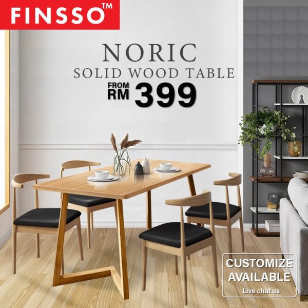 [120cm x 60cm] Europe Design Solid Wood Table/ Dining Set/ 餐桌