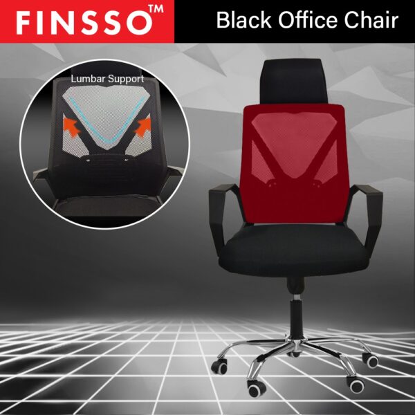LEONARD Black Saddle Office Chair