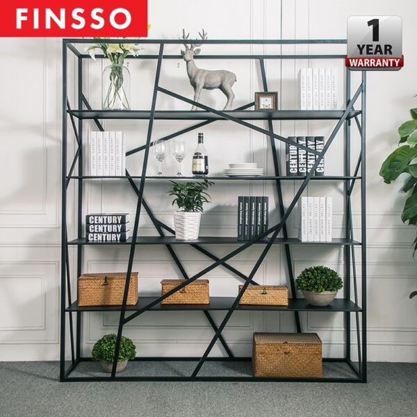 [FULLY ASSEMBLE] American Iron Multi- Storey Bookcase/ Hall divider