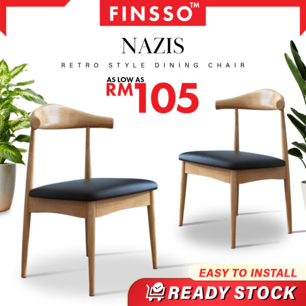 Nazis Simple Stool Back Rest Casual Nordic Dining Chair
