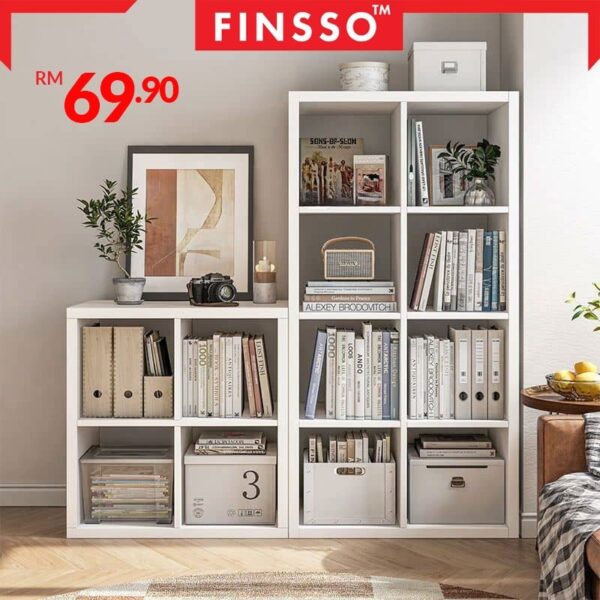 Toona Bookshelf /Buku Rak Shelves Bookcase Rak Buku 8 Tingkat / Book shelves / Rak Buku