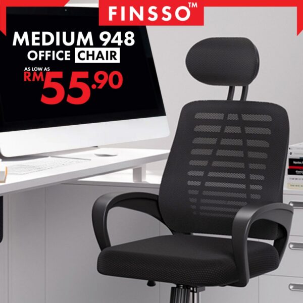 High Mesh Back Office Chair/ Adjustable Office Chair With Caster Wheels/OC- 948 LARGE