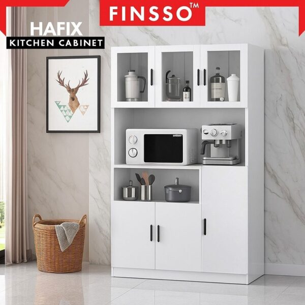 Kabinet Dapur Bertutup High Quality + Murah! | Simple Design + Moveable | Kitchen Cabinet Storage Hafix