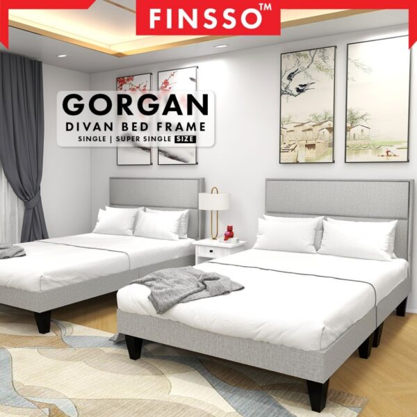 Gorgan Luxury Swiss-Foundation Divan Queen Bed Frame | Katil Queen & Single