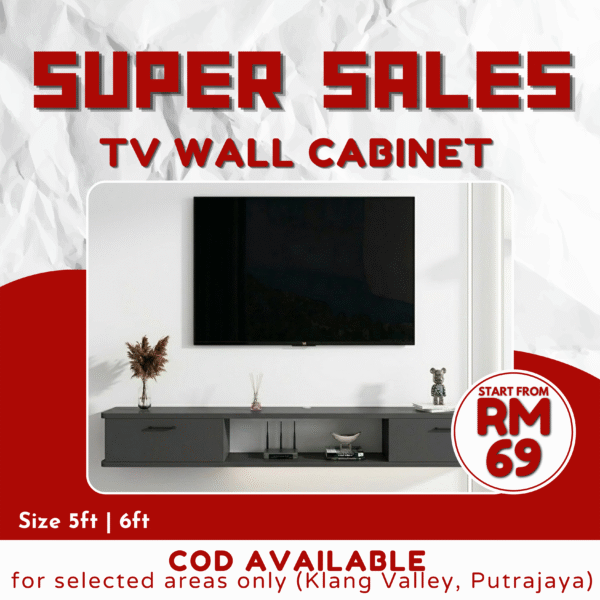 Wall TV Cabinet 100–180cm | FREE SHIPPING