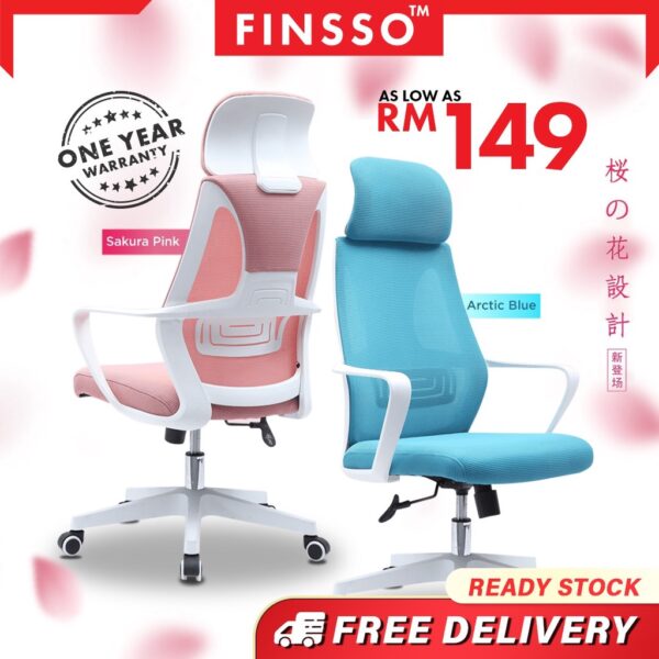 SAKURA Office Chair / Kerusi Pejabat / Study Chair / Gaming Chair