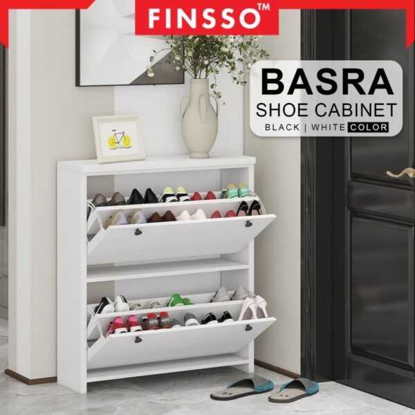 Basra Shoe Cabinet/ Shoe Rack Large Capacity Multi-layer/ Almari Kasut/ Rak Kasut Bertutup/ Kabinet Kasut