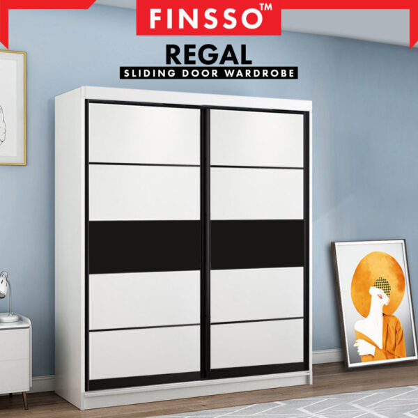 2 Doors Sliding Wardrobe/Almari Baju