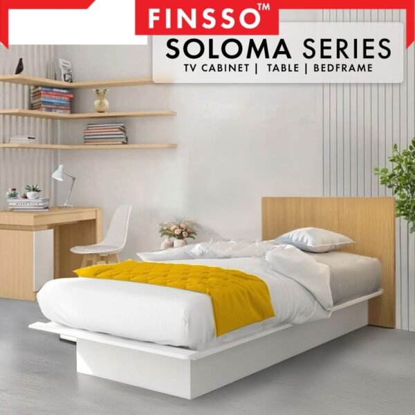 Soloma Series katil queen set muji style bed frame