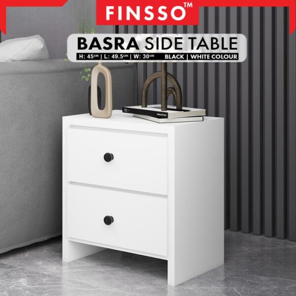 Basra Side Table Living Room Side Table Meja Kecil Tepi Katil Almari Sisi Katil Side Table Modern Nightstand